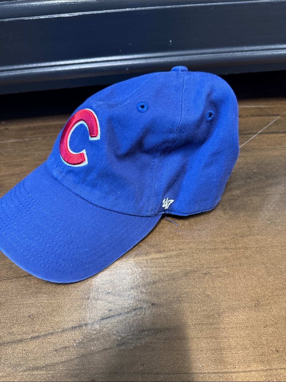 Kids Blue Baseball Cap with Red 'C' Patch - Adjustable